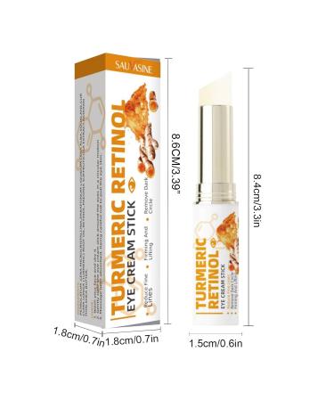 Turmeric Vitamin C Eye Stick - Brightening Eye Cream for Dark Circles & Swelling (2PCs) - Best Dark Spot Remover & Eye Balm - Buy Online on GoSupps.com