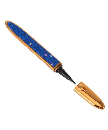 WOONEKY Self Adhesive Mascara Self-adhesive Eyeliner Cosmetic Accessories Liquid Eye Liner Pen No Blooming Eyeliner Makeup Tools Tool for Makeup Non Magnetic Eyeliner Makeup Eyeliners 1 count (Pack of 1) Blue