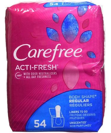 Carefree Acti-Fresh Regular Unscented 54 Ct. 2pk - Buy Online on GoSupps.com