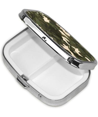 Army Camouflage 2 Compartment Pill Case | Cute Travel Pill Organizer & Purse Gift - Buy Online on GoSupps.com