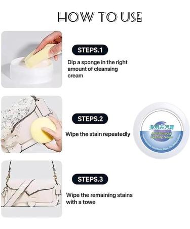 Proemptli Shoe Cleaner New Multi-Functional Cleaning and Removal Cream White Shoes Cleaner Multipurpose Cleaning Cream (1pcs) - Buy Online on GoSupps.com