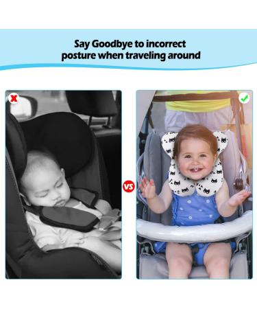 Baby Travel Pillow - KAKIBLIN Baby Neck Support for Car Seat & Pushchair - Grey - Buy Online on GoSupps.com