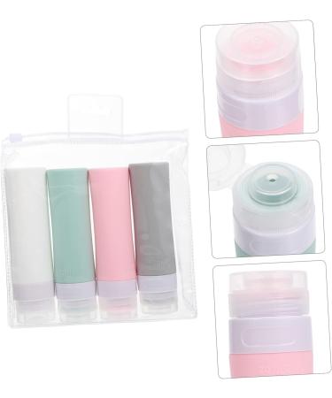 Beavorty 1 Set Bottled liquid sample jar shampoo refillable silicone tube makeup squeeze bottle creme makeup toiletry bottle travel Multifunction food grade silicone cleasing milk 14X3.5CM Assorted Color 2 - Buy Online on GoSupps.com