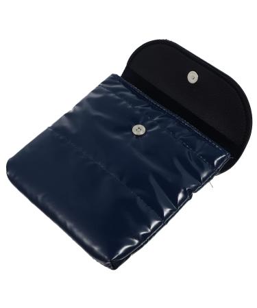 Gleavi 1stk storage bag Cosmetics bag Storage bag Small make-up bag Dead-use organizer make-up bags Organizer for women's bandages Bag for menstrual tinge Marine 13x13x2cm