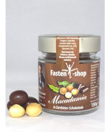 Ralf Moll Macadamia-Gl ckskugeln macadamia nuts in dark chocolate 150g in a glass