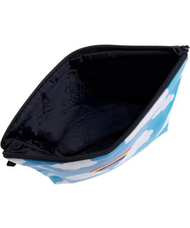 PREMYO Small Cosmetic Bag - Stylish Makeup & Pencil Case for Women - Rainbow Design - Buy Online on GoSupps.com