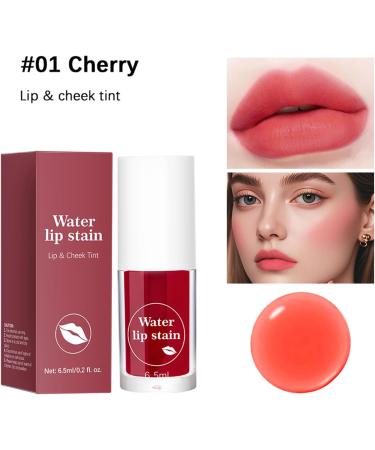  Pruojhw Water-based lip tint long-lasting natural application for lips and cheeks for women students travelers makeup lovers everyday life parties weddings and stage performances. - Buy Online on GoSupps.com