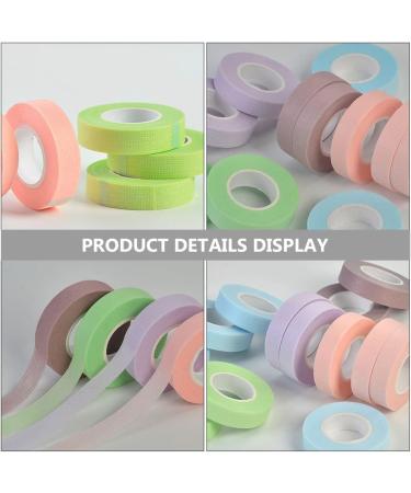FRCOLOR 8rolls Tape Fabric Facial Tape Adhesive Fabric Tapes White Gaffers Tape White Gaffer Tape Adhesive Tape Lashes Tool Foam Lash Tape Cotton Swab Eyelash Cotton Stem 5.1x5.1cm Assorted Color - Buy Online on GoSupps.com