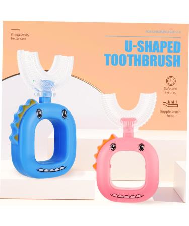 Minkissy 8-Piece Children's Toothbrush Set | 360 U-Shaped Tooth Cleaning Tool | Manual Accessories for Kids - Buy Online on GoSupps.com