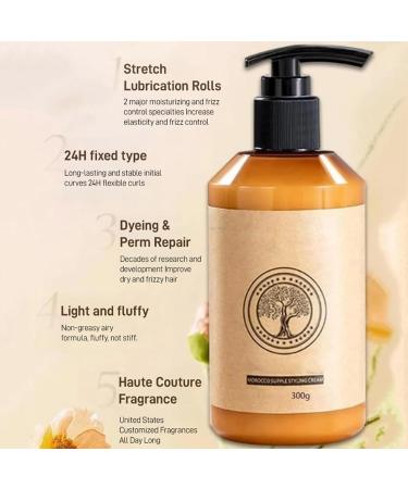 Shiren Zhuangshu Curly Hair Morocco Moisture Styling Cream 2024 New Morocco Moisture Styling Cream Long-lasting Styling Moroccan Volume Moisturizing Elasticit (2 Pcs) - Buy Online on GoSupps.com