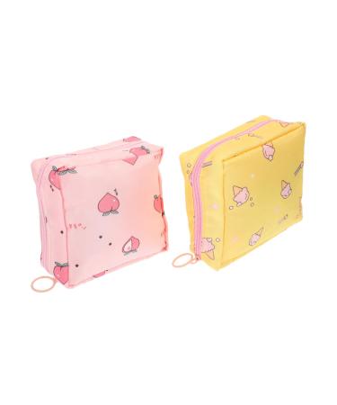 Gogogmy 2 pieces women bandage bags menstrual tapes container upholstered bag upholstery bag tampon pad bag bag menstrual bandage bags women tape bag