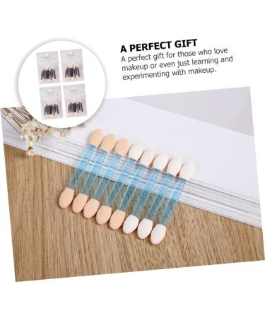 FOMIYES 40pcs Sponge Stick Double Sided Makeup Eye for Foundation Cosmetic Flat Tool - Buy Online on GoSupps.com