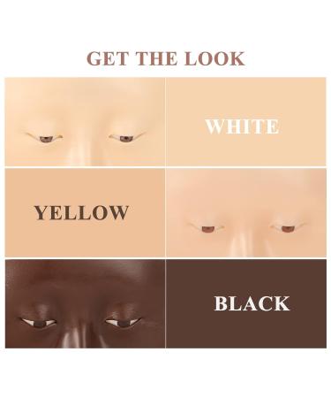 Realistic 3D Makeup Practice Face Board | Perfect for Eye Shadow & Face Painting | Black Makeup Model - Buy Online on GoSupps.com