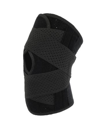 Compression Knee Brace | Breathable Knee Stabilizer for Running & Weightlifting | Adult Protective Support Sleeve - Large Black - Buy Online on GoSupps.com