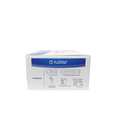 FaStep Rapid COVID-19 Antigen Home Test - 1 Pack (4 Tests) | Results in 15 Minutes - Buy Online on GoSupps.com