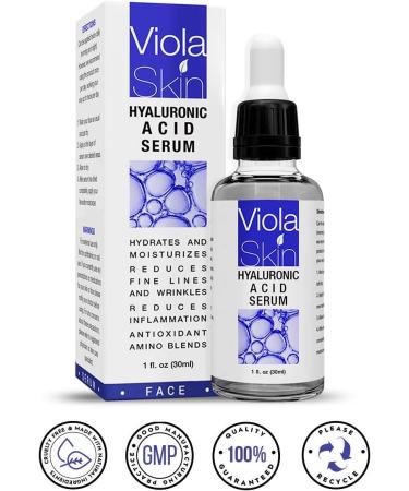  Hyaluronic Acid Serum for Face/Neck/Eyes. Hydrate Plump & Moisturise. Use Hyaluronic Acid To Protect & Increase Cell Production. Anti Wrinkle Face Serum. - Buy Online on GoSupps.com