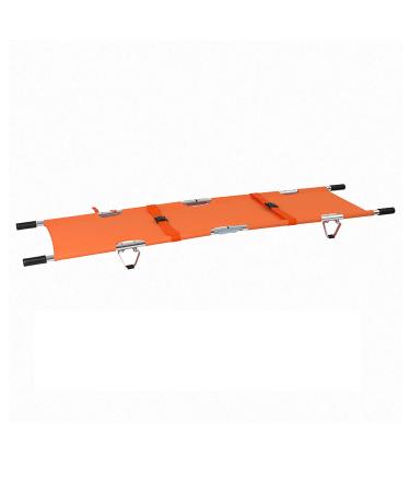 Multifunctional Emergency Rescue Stretcher Portable Folding Stretcher Aluminum Alloy Patient Transport Flat Stretcher Mover for Hospital
