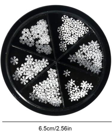templateSnowflakes Nail Sequins Metal Slices Nail Stickers Decals Nail Art DIY Design - Buy Online on GoSupps.com