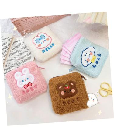 Healeved 12 Pcs Storage Bag for Women's Bandages | Reusable Period Pads & Tampon Bag | Cute Cartoon Girl Design for Handbag - Buy Online on GoSupps.com