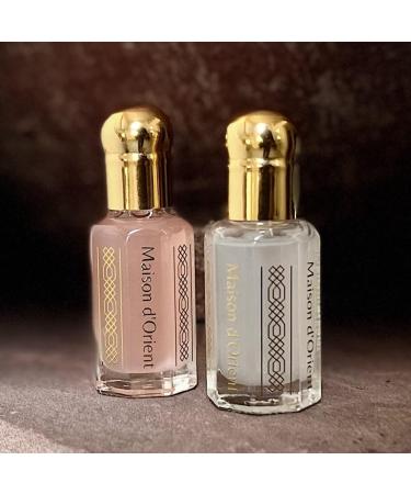 Maison d'Orient Tahara Collection 2x6mL | Pink Musk & White Musk Body Oil Perfume for Women | Arabian Perfume Oils | Arab Perfumes for Women (Perfumes Arabes de Mujer - Almizcle Blanco y Rosa) 2 x 6mL Samples - Buy Online on GoSupps.com