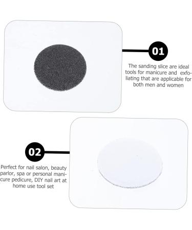 NOLITOY 1 Frosted Sheet Pedicure Tools for Feet Round Sanding Discs Manicure Grinding Slice Nail Set 2.5x2.5cm Black - Buy Online on GoSupps.com