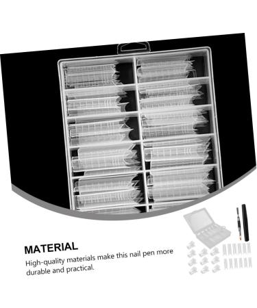 Housoutil 1 Set Nail Set Strengthen Nail Polish White Plastic - Buy Online on GoSupps.com
