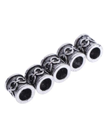 5Pcs Viking Bread Beads Hair Accessories Small Beard Beads Beads Viking Runes Beads Beard Rings Hair Bead for Women Men