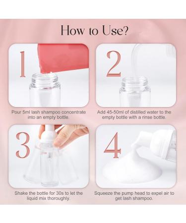 Allove Eyelash Shampoo Concentrate - 5ml x 10 for Eyelash Extensions | Sensitive Formula & Lavender Scent - Buy Online on GoSupps.com