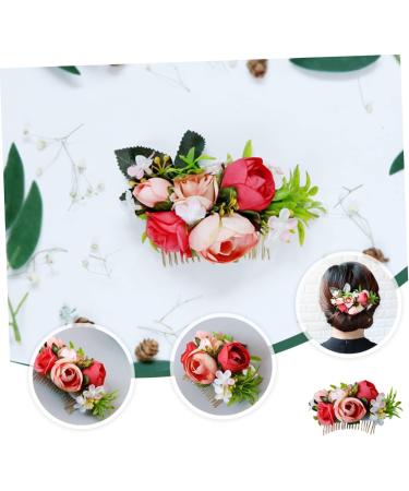 Didiseaon 1pc Wedding Hair Accessories Bridesmaid Hair Accessories Wedding Hair Comb Wedding Hair Decoration Wedding Party Hair Accessory Tiara Flower Decorations Flower Shape Hair Comb Bud - Buy Online on GoSupps.com