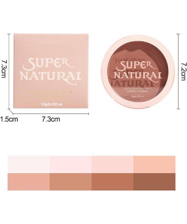 LXZJJM 4 Pcs Matte Pressed Powder Foundation Long-Lasting Matte Finish Durable And Waterproof Powder That Won't Take Off Makeup For A Long Time Oil Control Vegan (#1#2#3#4) - Buy Online on GoSupps.com