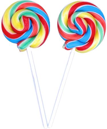 30 X Rainbow Wheel Lollies - Swirl Lollipops - Rainbow Lolly - Party Favour - Sweets - Rock Candy - Baby Showers