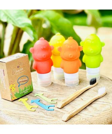 Kids Dental Floss Picks - Fluoride-Free Natural Strawberry Flavor Fun Animal Shapes Eco-Friendly & Biodegradable - Prevent Tooth Decay & Gum Disease - Buy Online on GoSupps.com