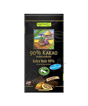 Rapunzel Naturkost Rapunzel - Dark chocolate 90% cocoa with coconut blossom sugar HIH - 80g - Pack of 12