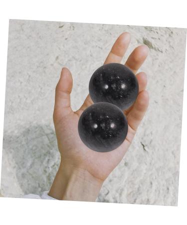 Beaupretty Baoding Balls - 2pcs Chinese Exercise Balls for Hand Fitness - Geometric Shapes - Perfect Gift - 5.2cm Black - Buy Online on GoSupps.com