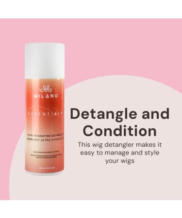 MILANO COLLECTION Essentials Ultra Hydrating Detangler for Human Hair Wigs Hair Extensions and Hair Pieces Lightweight Leave-in Conditioner Detangler Hydration Lotion Premium Wig Care Products Ultra Hydrating Detangler 150ml - Buy Online on GoSupps.com