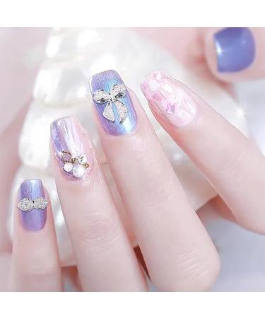 WOKOTO 33 Pcs 3D Silver Bowknots Nail Charms - Nail Art Jewels & Rhinestones for Stunning Acrylic Designs | International Shipping - Buy Online on GoSupps.com