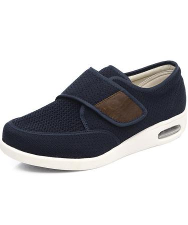 LGZY Womens Diabetic Shoes Wide Extra Wide Fitting Mens Women Closed Breathable Edema Diabetic Surgery Adjustable Sneakers for Elderly Swollen Feet Plantar Fasciitis Blue 42 EU 42 EU Blue