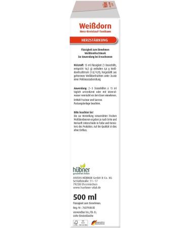 H bner Heldorn Cardiovascular Tonic - Alcohol-Free Vegan Support for Heart Health | Traditional Herbal Remedy - Buy Online on GoSupps.com