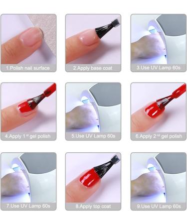 Lagunamoon Gel Nail Polish Set Mixed Colours Black White Green Gold Yellow Soak Off UV LED Manicure Set Requires Drying Under Nail Lamp Kit - Cutest Ghost - Buy Online on GoSupps.com