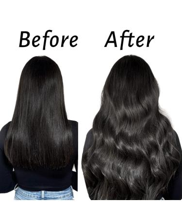 Hotlulana 24-Inch Deep Black Real Hair Tape Extensions - 100% Natural 40pcs Invisible Skin Weft - Buy Online on GoSupps.com
