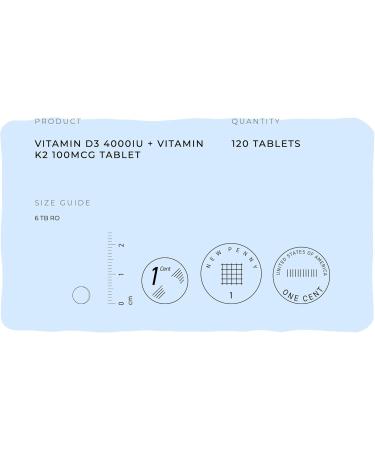 Fitness Health Vitamin D3 and K2 120 Tablets - Max Strength D-3 Cholecalciferol and K-2 MK7 - Easy to Swallow Vitamin D and K Complex - Non-GMO Gluten Free 120 Count (Pack of 1) - Buy Online on GoSupps.com