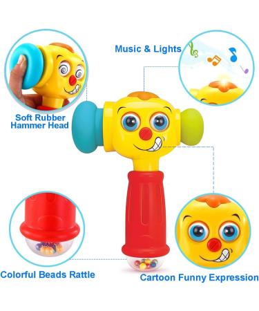 Hola Baby Toys for 1 Year Olds | Music Hammer Rattles & Educational Games | Perfect Birthday Gift for Girls with Light & Sound - Buy Online on GoSupps.com