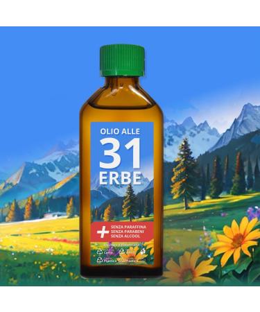 Rebeca Shop Oil 31 BALSAMICO with 31 Natural Herbs ARTICOLAR Raphreur 100 ml