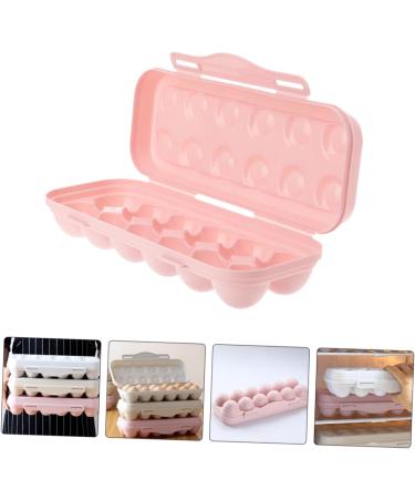 Holibanna 2pcs Anti-Collision Damage Chicken Refrigerator Egg Holder Tray Fridge Egg Container Devil re-usable Pink 30X11X6.5CM - Buy Online on GoSupps.com