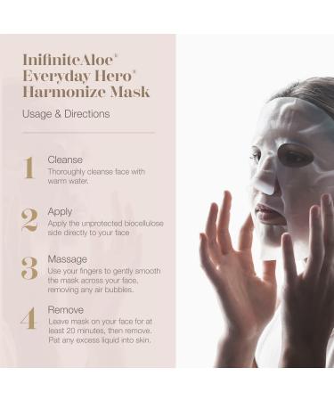 Buy InfiniteAloe Biocellulose Fiber Face Mask | Hydrating Everyday Hero Mask - International Shipping Available - Buy Online on GoSupps.com