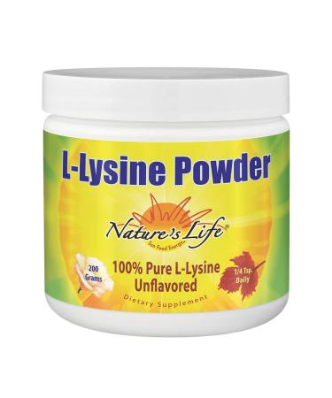 Nature's Life L-Lysine Powder Unflavored 200 g