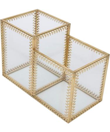 Nail Art Tool Storage Box Multifunction Brush Storage Box Cotton Pads Container Useful Cotton Pads Nail Salon for Store Brush Home(Two Compartment Storage Box) - Buy Online on GoSupps.com