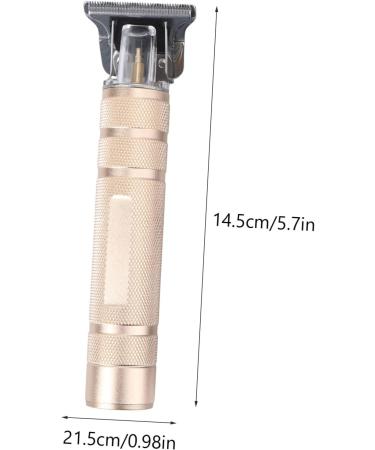 Beatifufu Electric Haircut Supplies Mustache Trimmer for Men for Men at Home Trimmers Rainbow Clips Electric Clippers Clipper Carved Cutting Tool 14.5X4.2X2.5cm Golden - Buy Online on GoSupps.com