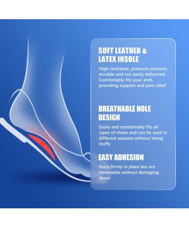 Arch Support Inserts for Flat Feet - Self-Adhesive Latex Insoles for Men & Women - Pain Relief - 3 Pairs (Small Beige - Buy Online on GoSupps.com