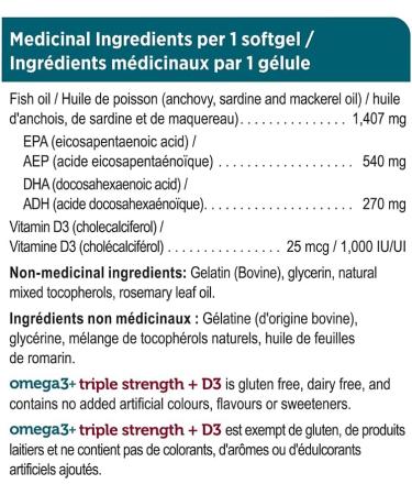 GENUINE HEALTH Triple Strength D3 Omega3 60 CT - Buy Online on GoSupps.com